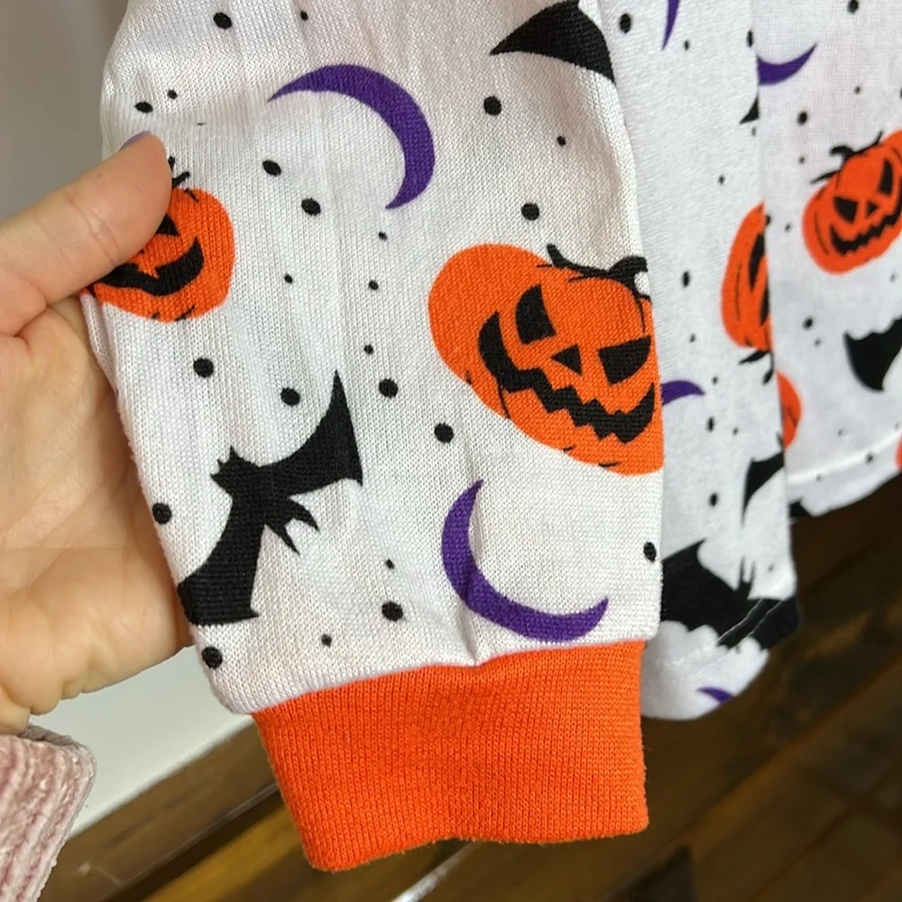Halloween Graphic Long Sleeve Pajama‎ Top- XL